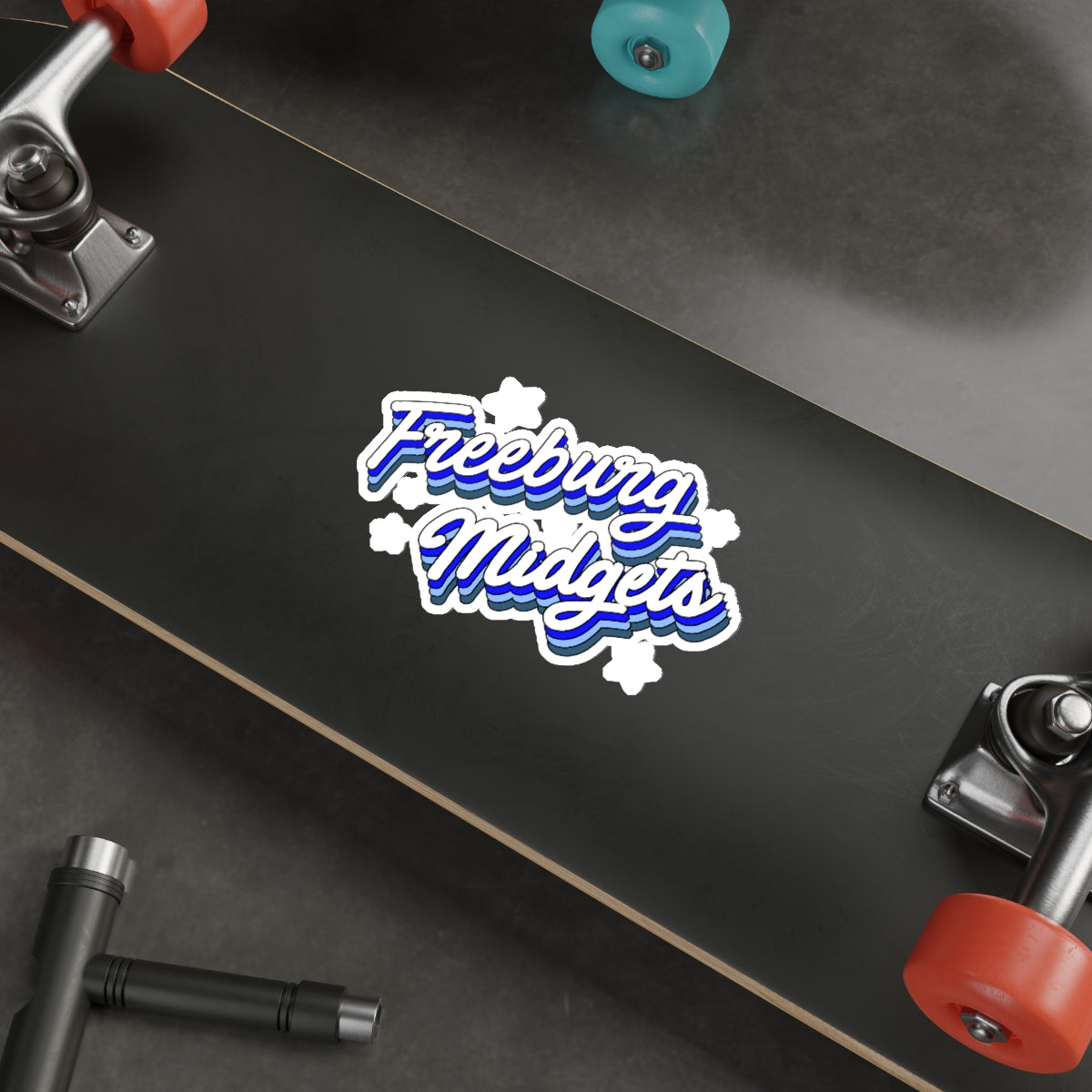 Retro Freeburg Midgets Die-Cut Stickers