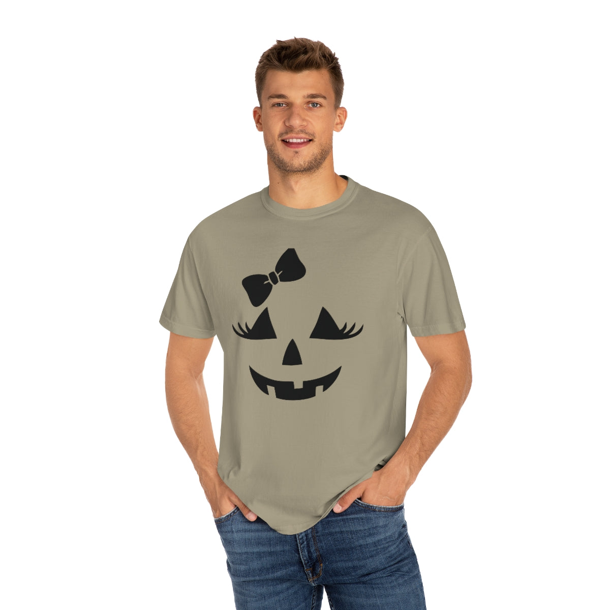 Girl Jack-o-lantern Unisex Garment-Dyed PREMIUM T-shirt