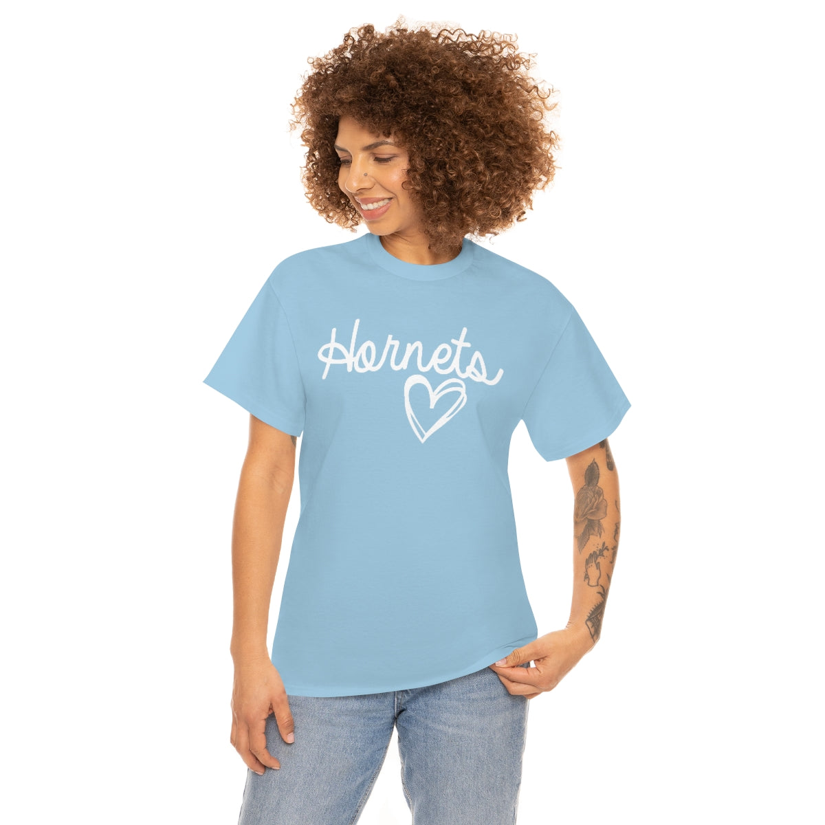 Hornet White Heart Unisex Heavy Cotton Tee