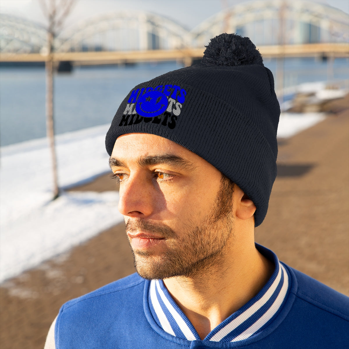 Freeburg Midget Lightning Pom Pom Beanie