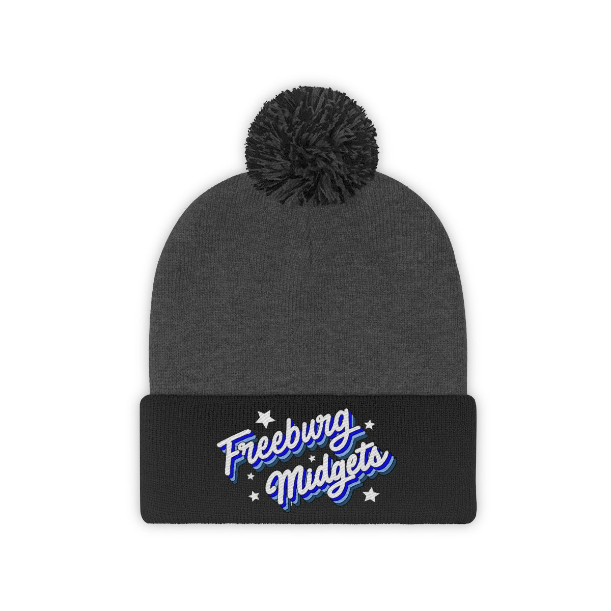 Retro Freeburg Midget Pennant Pom Pom Beanie