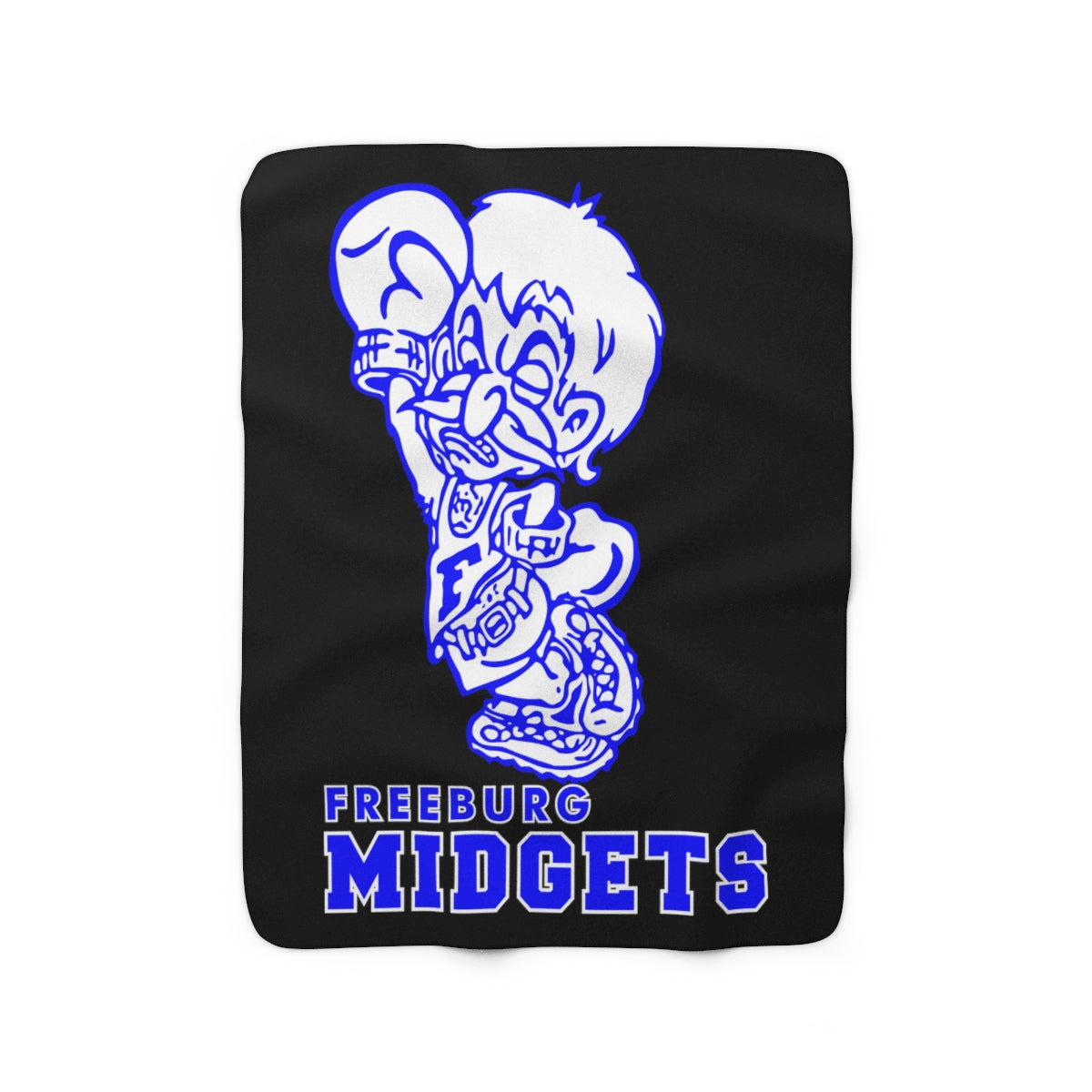 Black Freeburg Midgets Sherpa Fleece Blanket