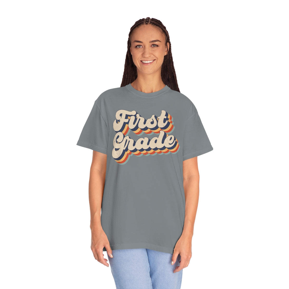 Retro First Grade Unisex Garment-Dyed Comfort Colors PREMIUM T-shirt