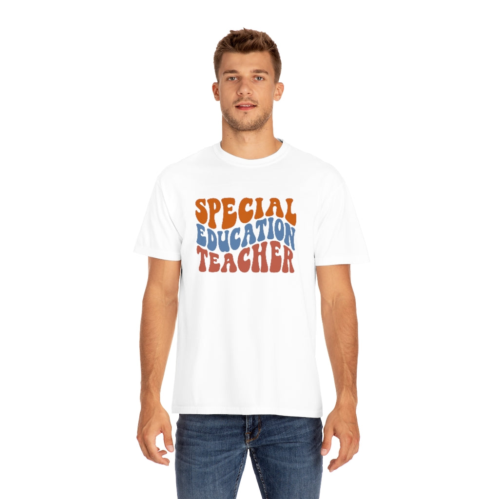 Special Education Teacher Warm Colors Unisex Garment-Dyed PREMIUM T-shirt