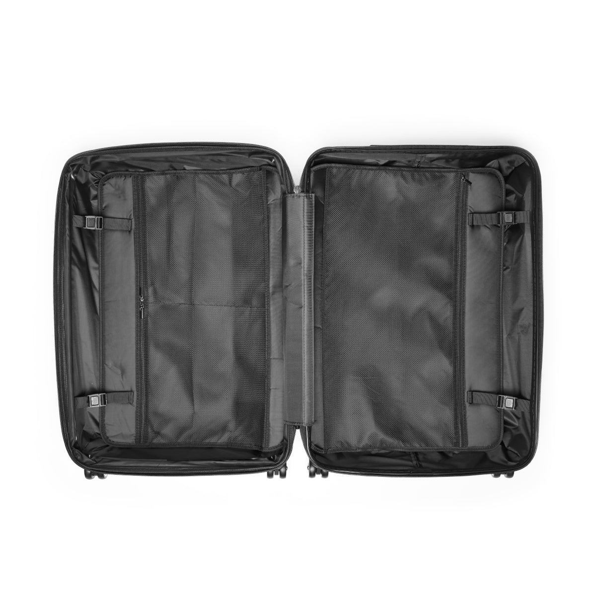 White Freeburg Midgets Suitcases - White Front/ Black Back