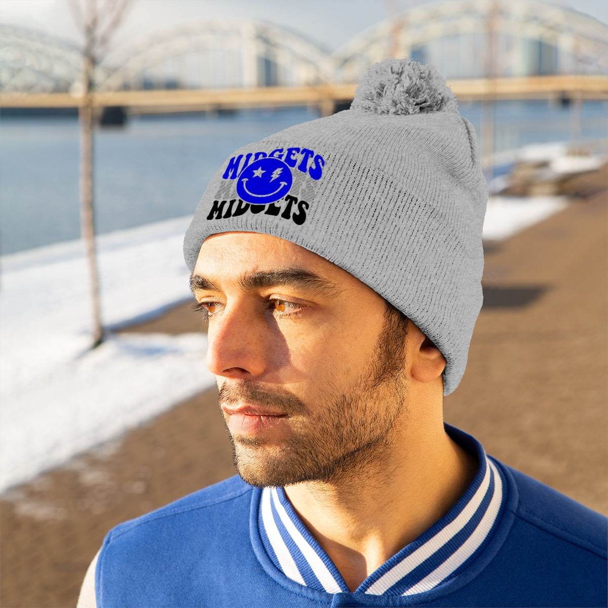 Freeburg Midget Lightning Pom Pom Beanie