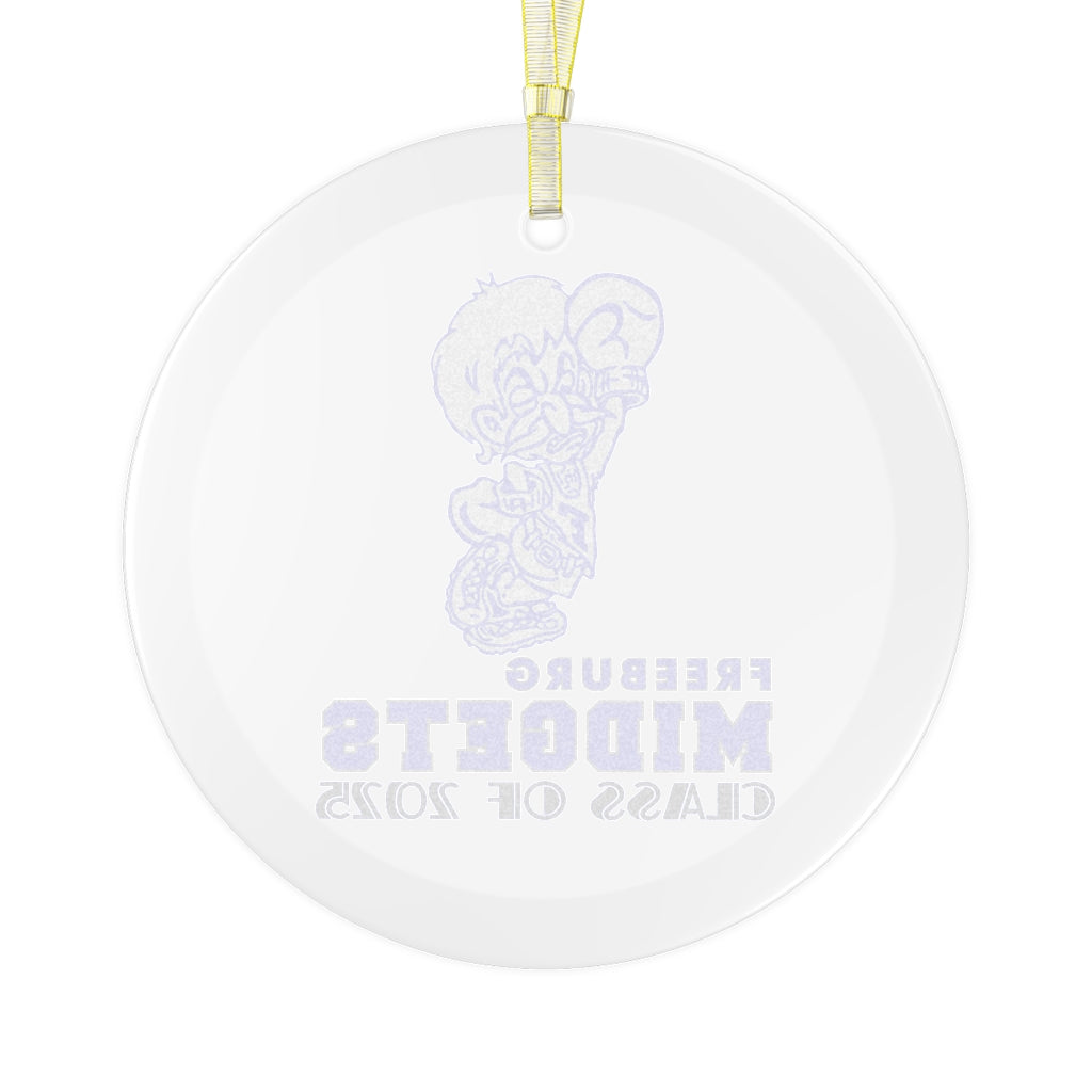 Freeburg Midget Glass Ornament - Class of 2025