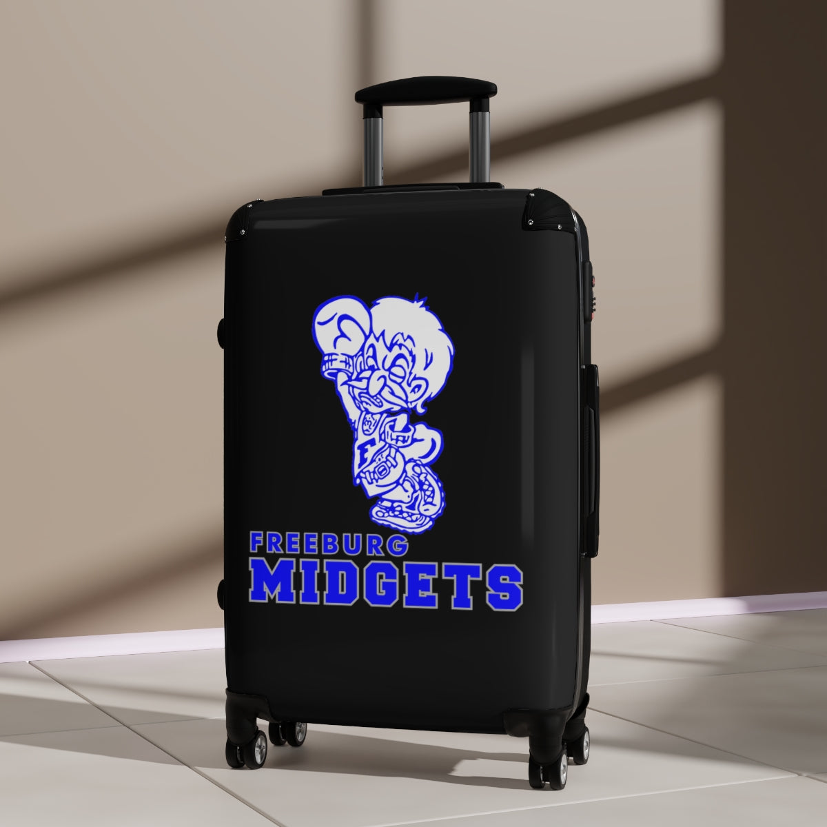 Freeburg Midgets Suitcases - Black Front/ Black Back