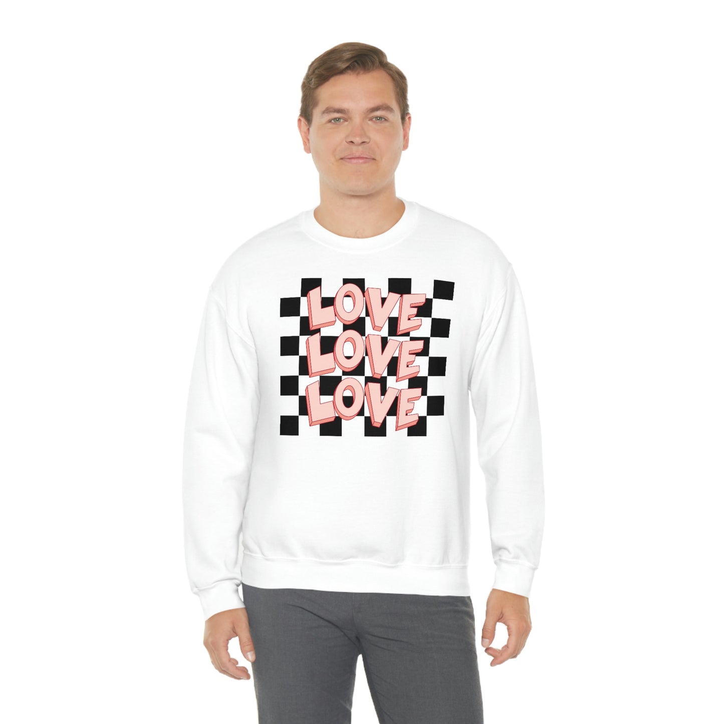 "Love Love Love" Unisex Heavy Blend™ Crewneck Sweatshirt