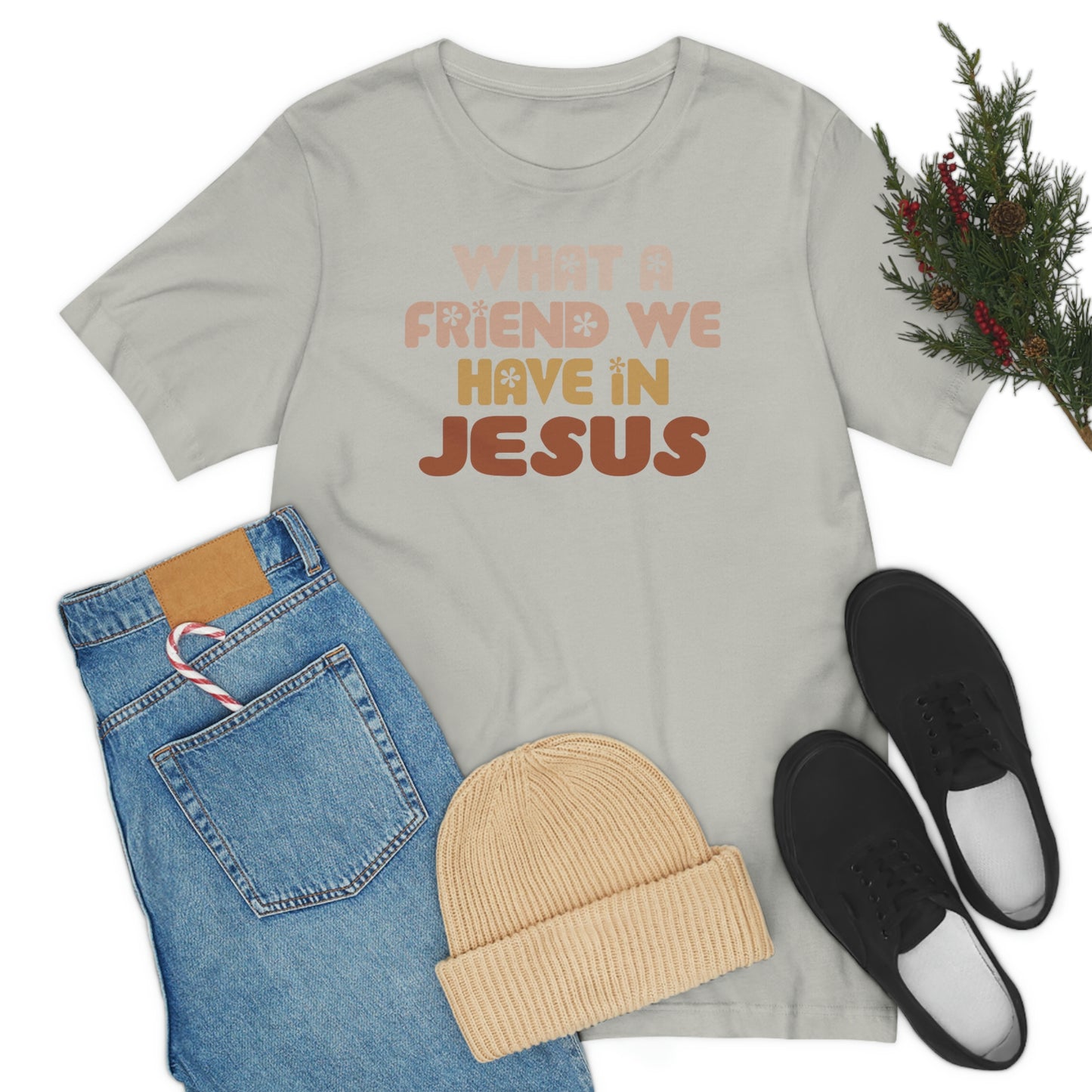 "What a friend we have in Jesus"  Unisex Jersey Short Sleeve Tee