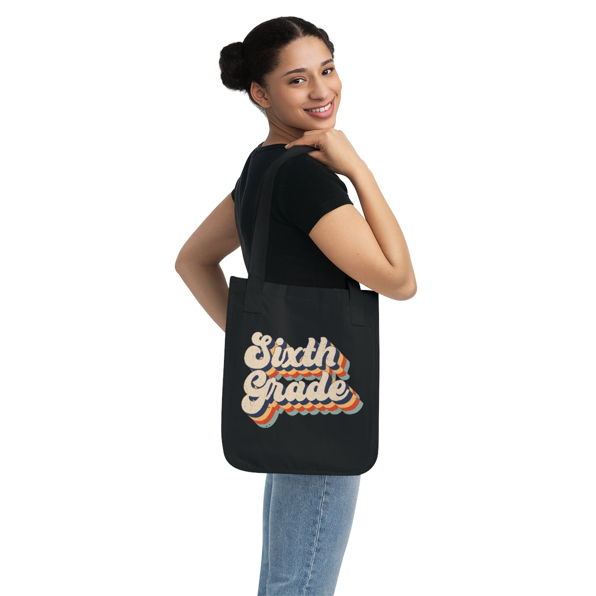 Sixth Grade Organic Canvas Tote Bag