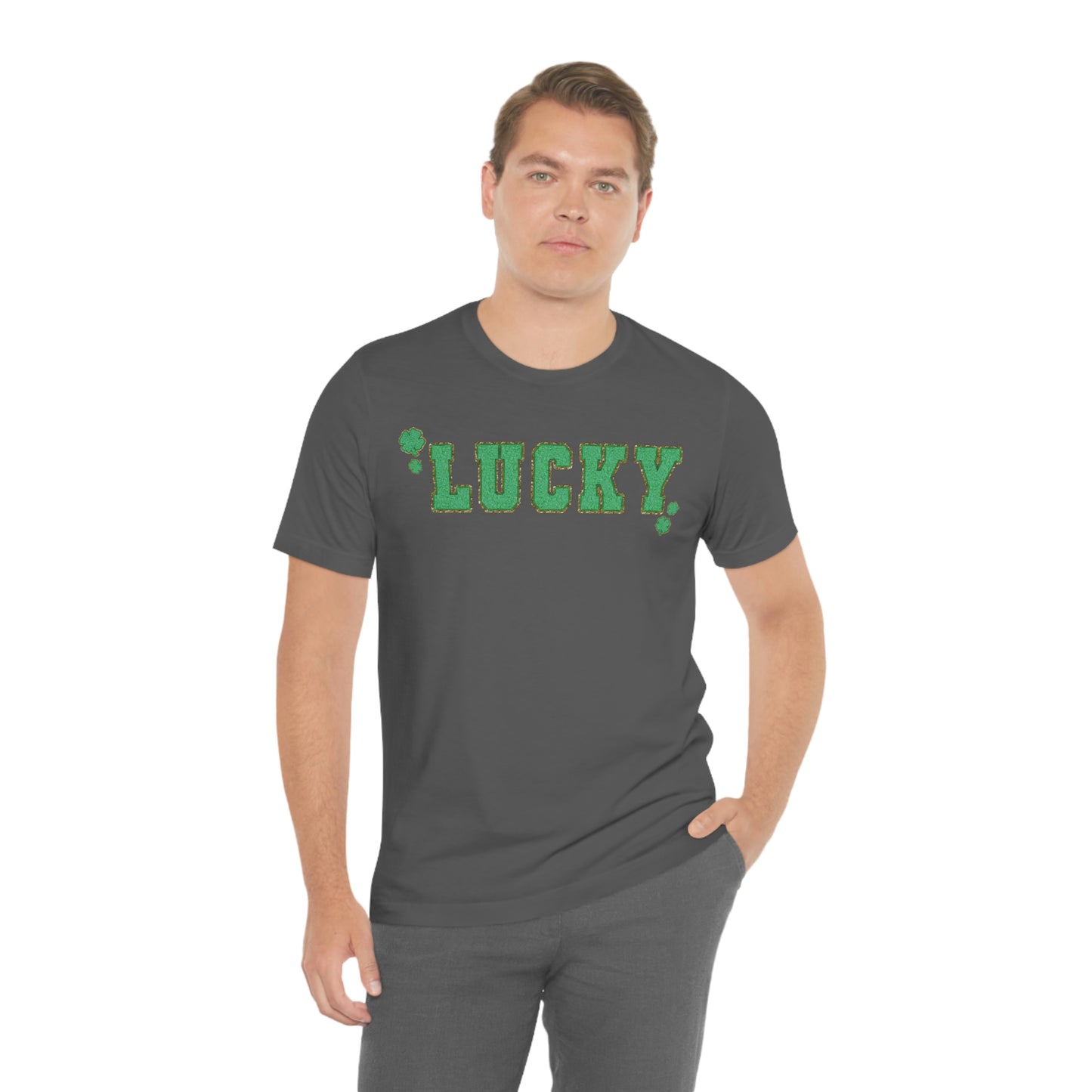 St. Patrick's Day "Lucky" Unisex Jersey Short Sleeve Tee