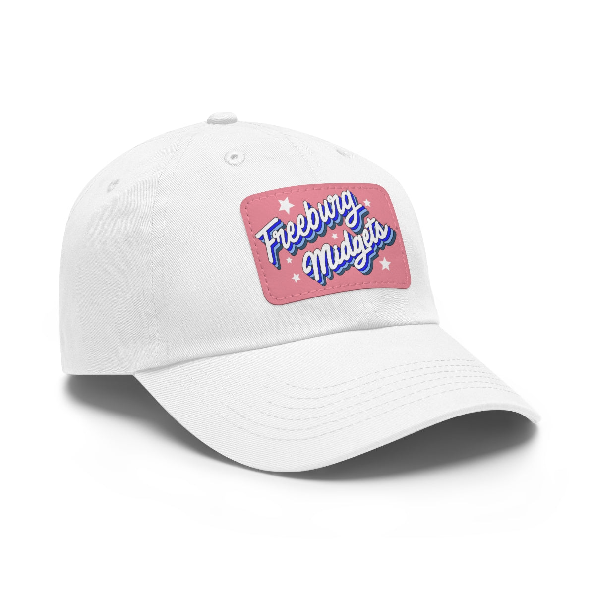 Freeburg Midget Cursive Dad Hat with Leather Patch