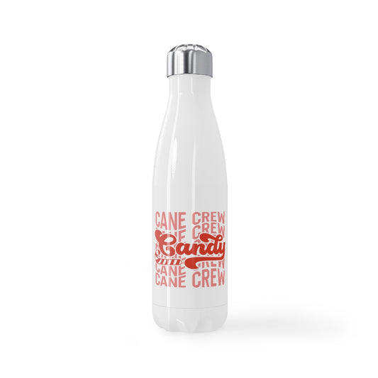 Candy Cane Crew Stainless Steel Water Bottle, 17oz