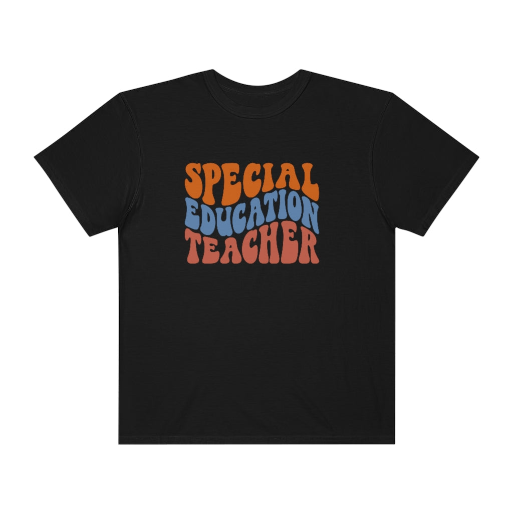 Special Education Teacher Warm Colors Unisex Garment-Dyed PREMIUM T-shirt