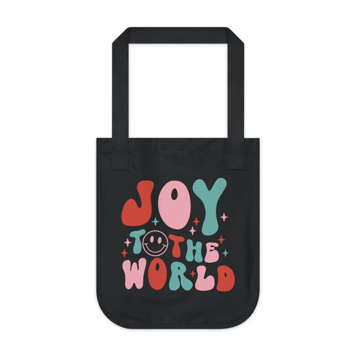 Joy to the World Organic Canvas Tote Bag