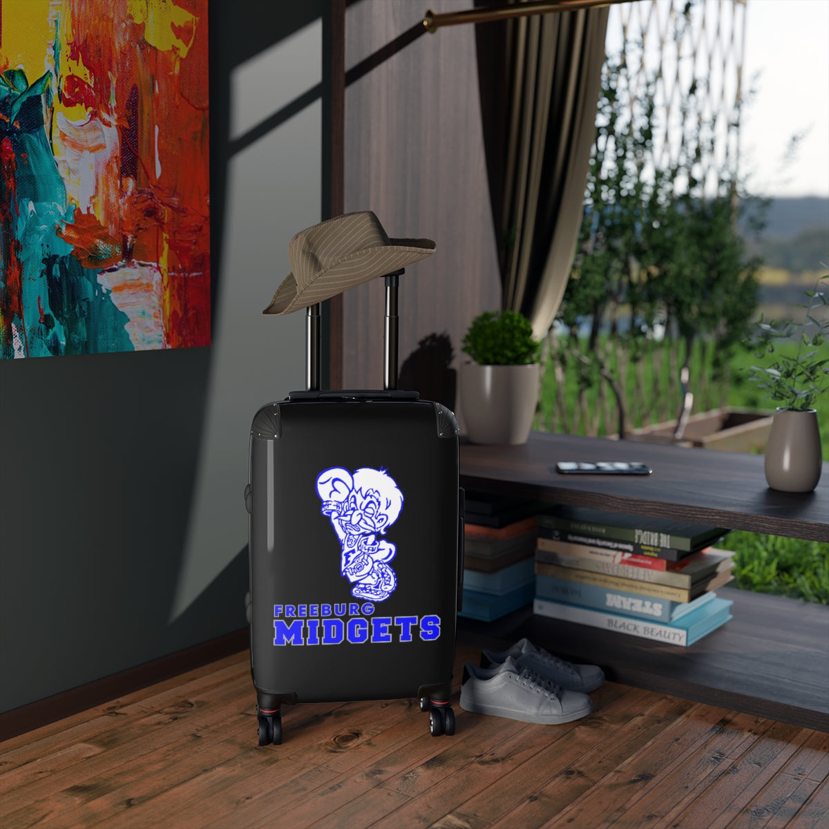 Freeburg Midgets Suitcases - Black Front/ Black Back