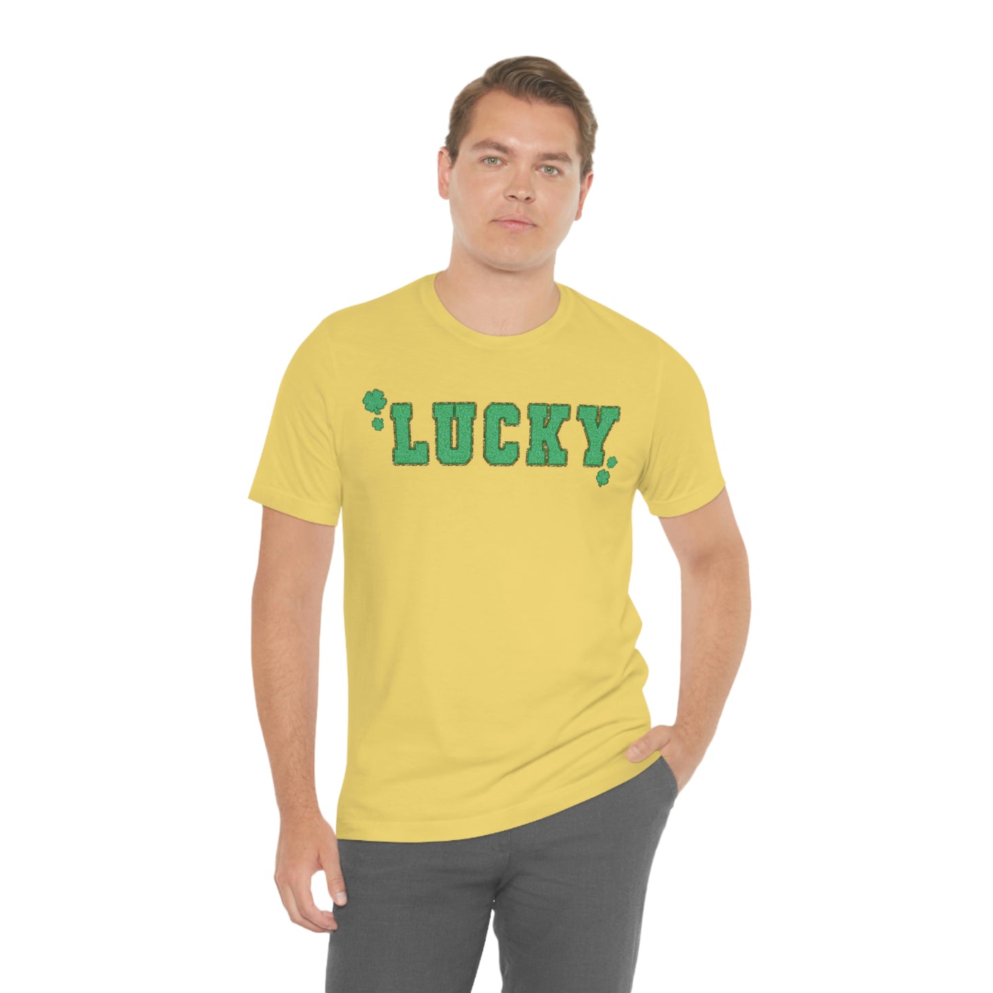 St. Patrick's Day "Lucky" Unisex Jersey Short Sleeve Tee