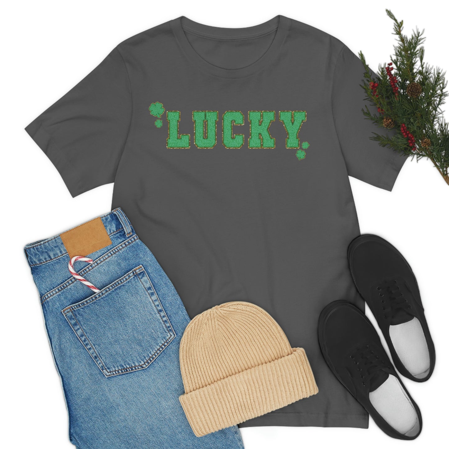 St. Patrick's Day "Lucky" Unisex Jersey Short Sleeve Tee