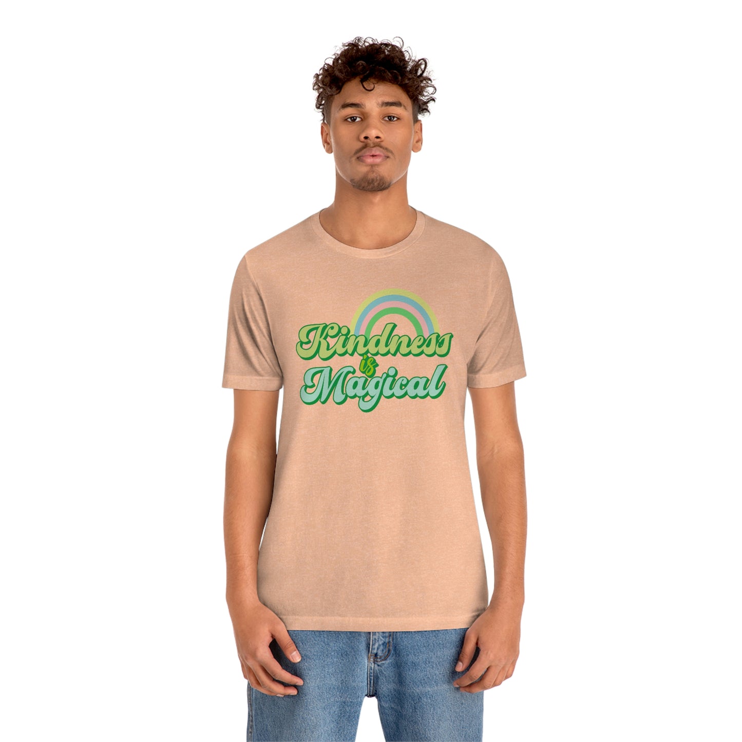 St. Patrick's Day "Kindness is Magical" - Front Side Only Unisex Jersey Short Sleeve Tee