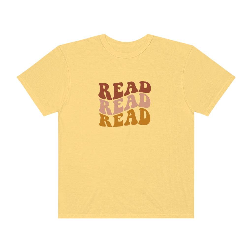 Read Read Read Warm Colors Unisex Garment-Dyed PREMIUM T-shirt