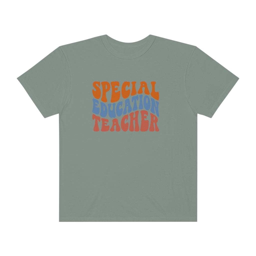 Special Education Teacher Warm Colors Unisex Garment-Dyed PREMIUM T-shirt