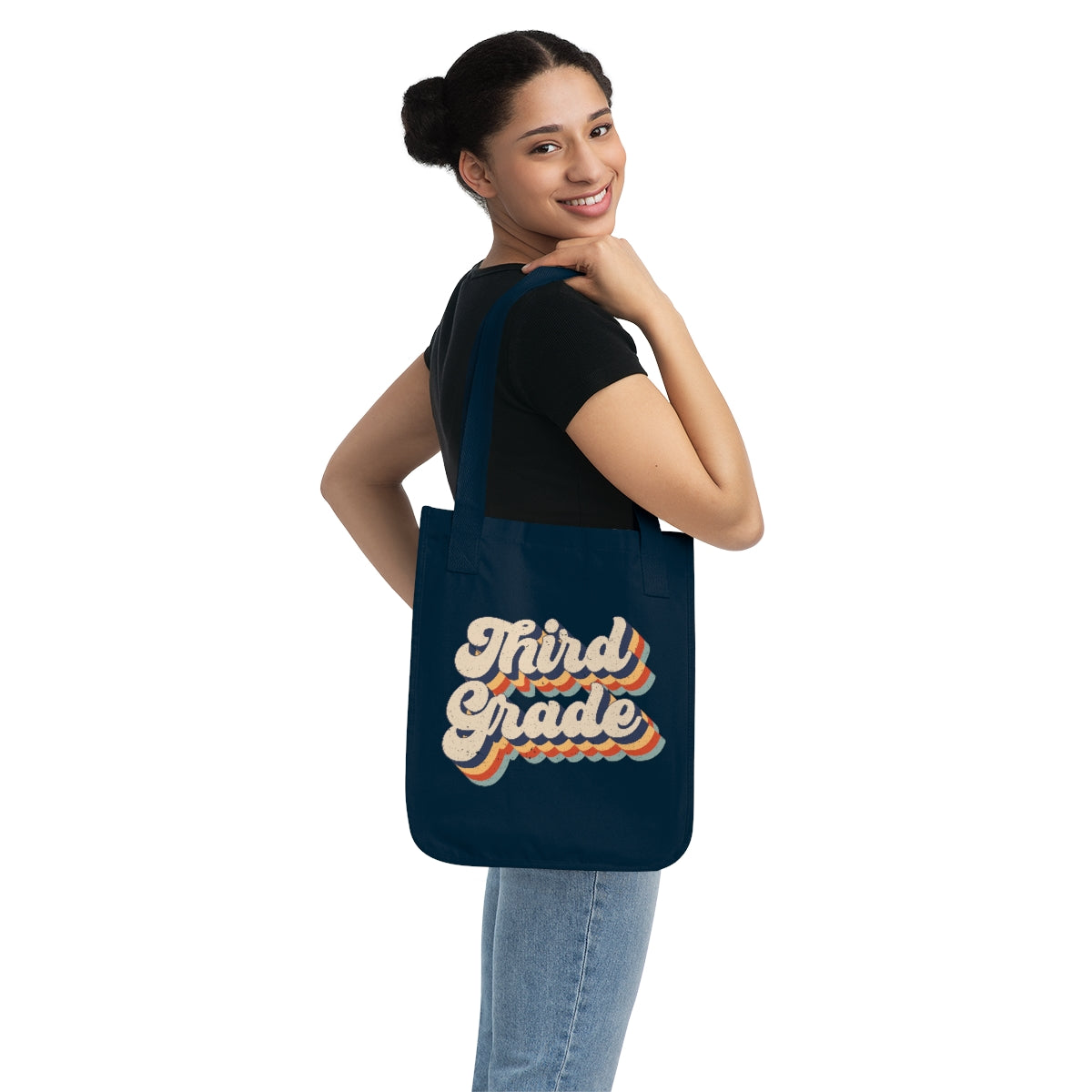 Third Grade Organic Canvas Tote Bag