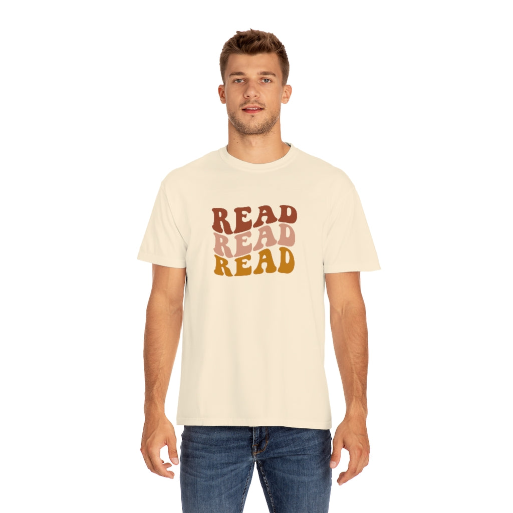 Read Read Read Warm Colors Unisex Garment-Dyed PREMIUM T-shirt