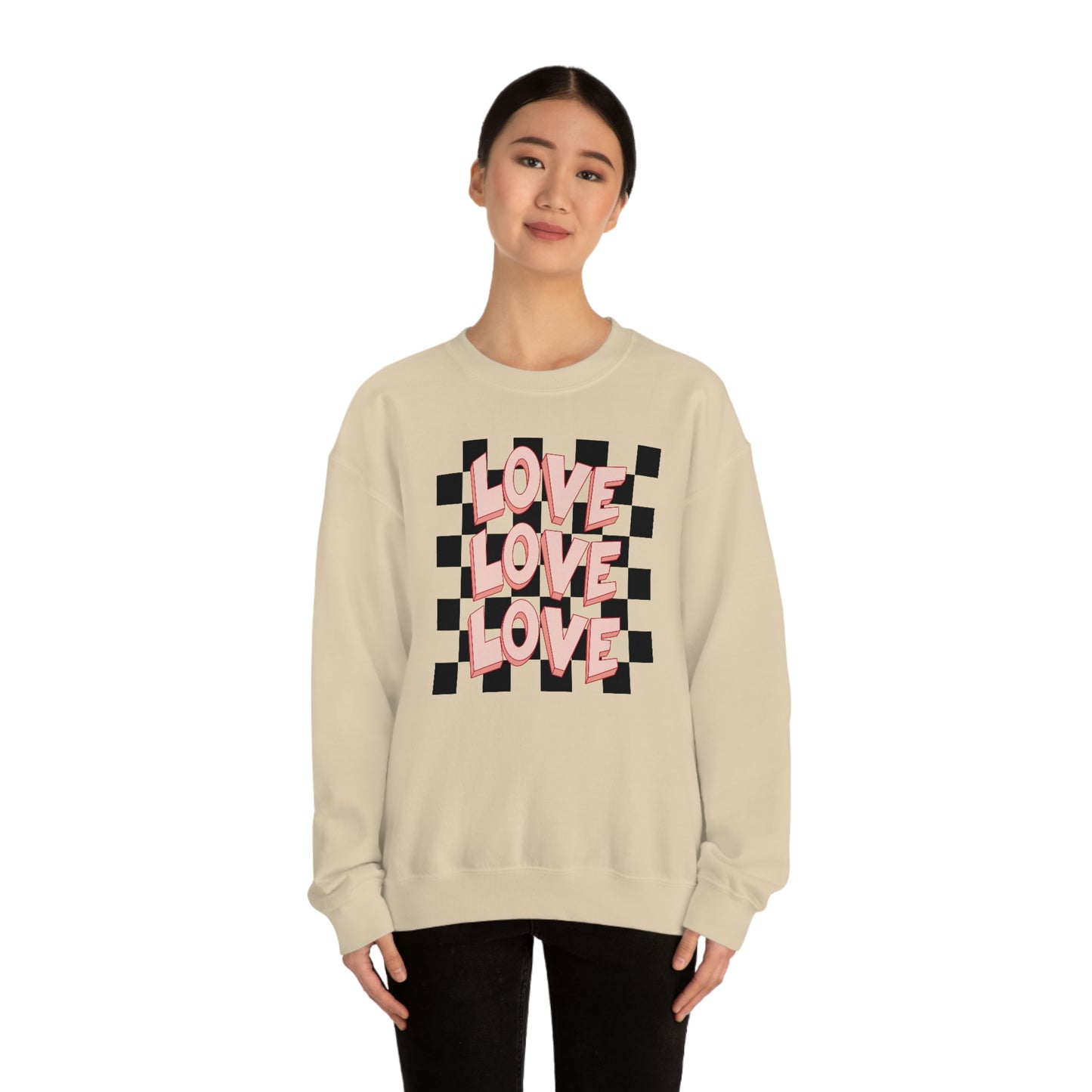 "Love Love Love" Unisex Heavy Blend™ Crewneck Sweatshirt