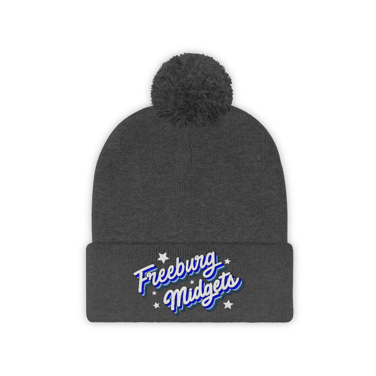 Retro Freeburg Midget Pennant Pom Pom Beanie