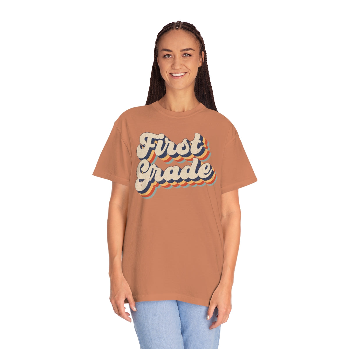 Retro First Grade Unisex Garment-Dyed Comfort Colors PREMIUM T-shirt