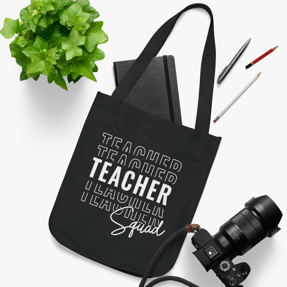 Teacher Squad Organic Canvas Tote Bag