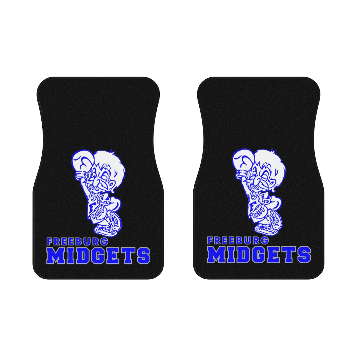 Black Freeburg Midgets Car Mats (SET of 2)