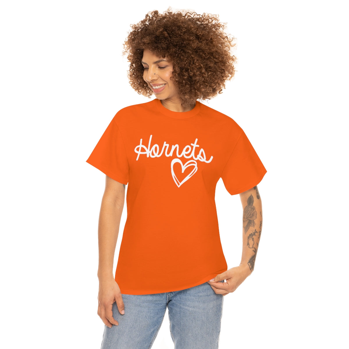 Hornet White Heart Unisex Heavy Cotton Tee