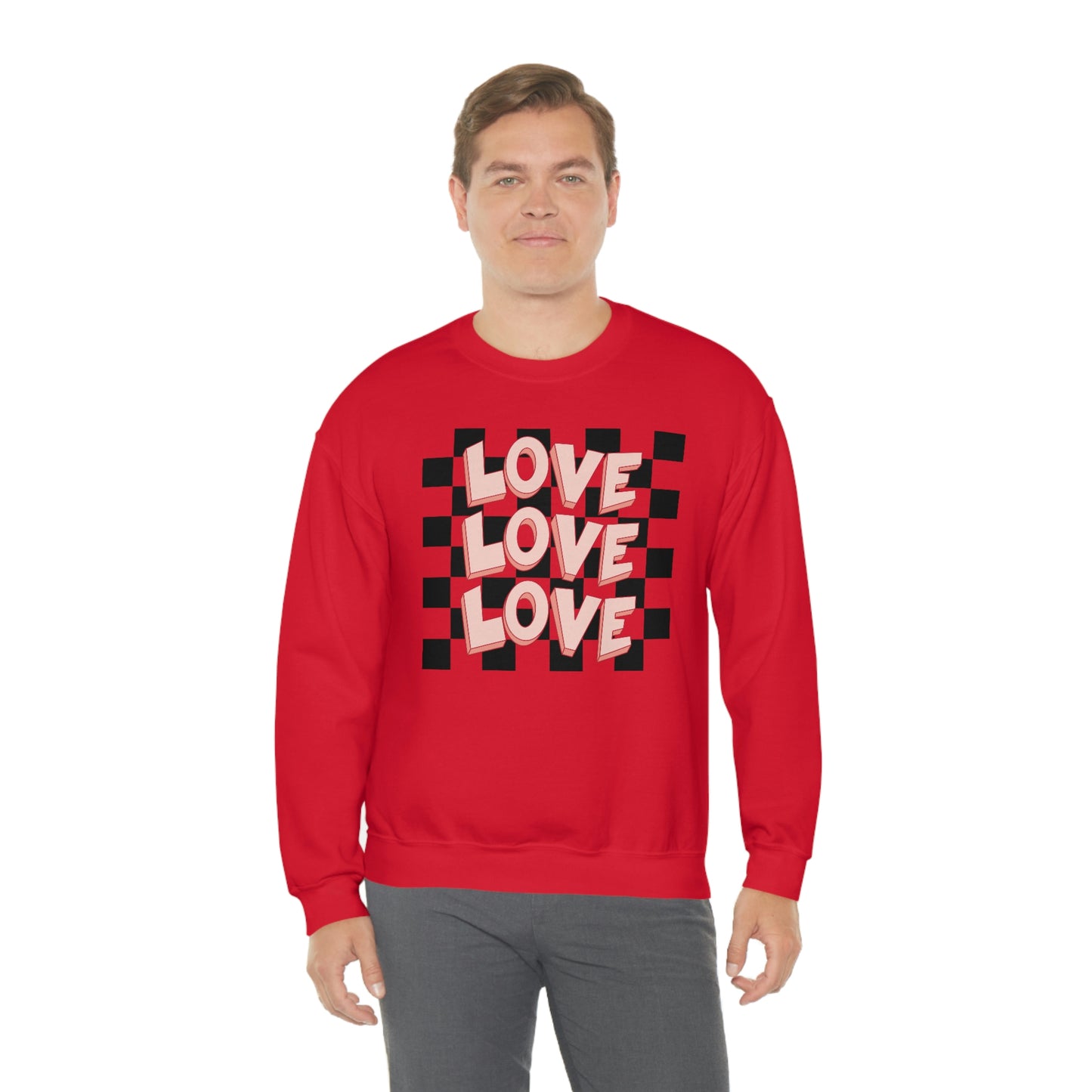 "Love Love Love" Unisex Heavy Blend™ Crewneck Sweatshirt