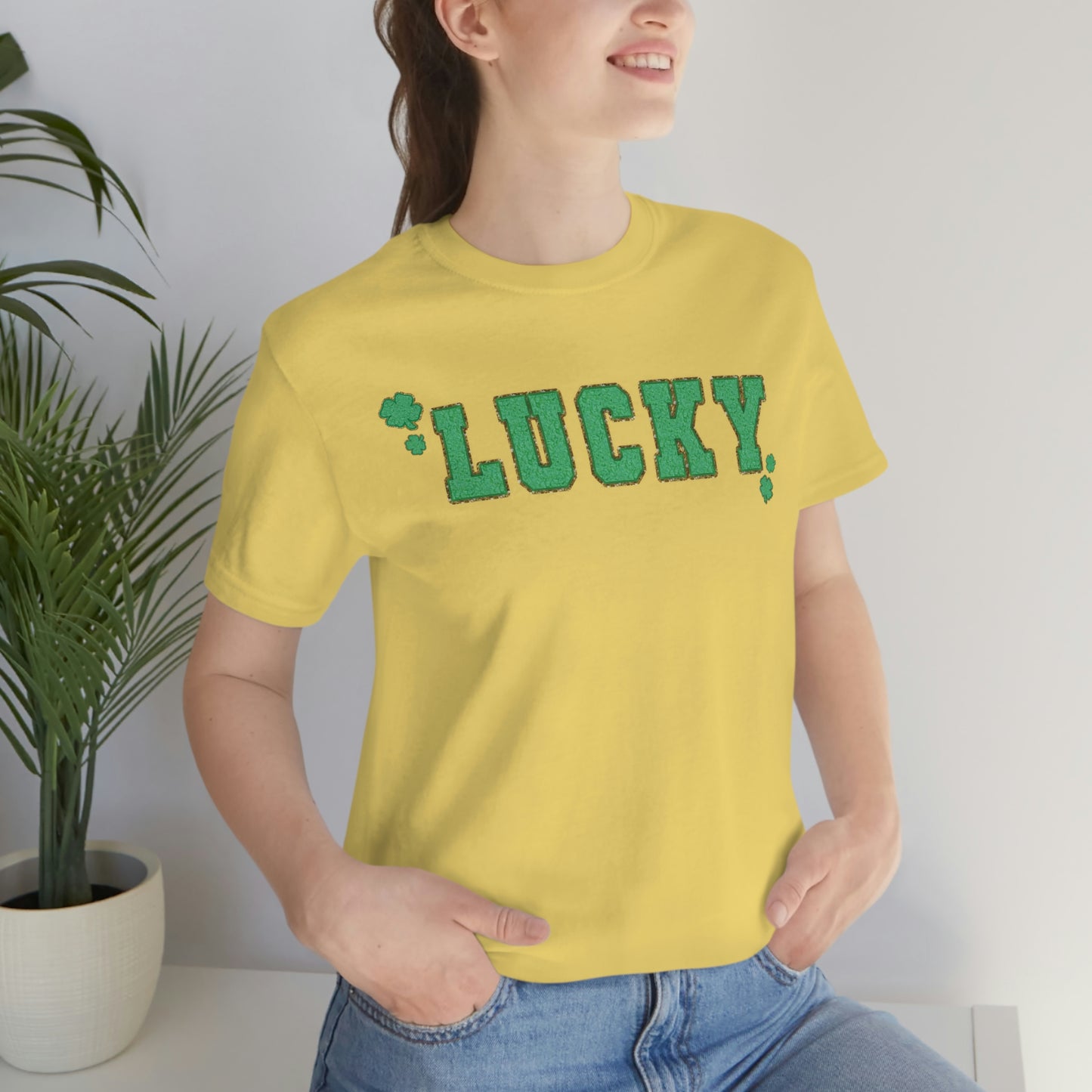 St. Patrick's Day "Lucky" Unisex Jersey Short Sleeve Tee