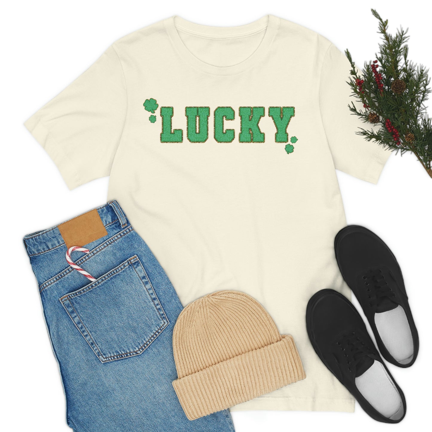 St. Patrick's Day "Lucky" Unisex Jersey Short Sleeve Tee