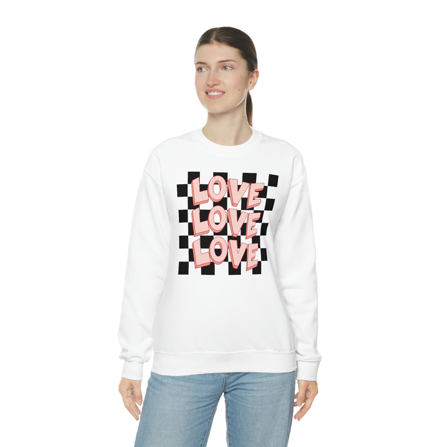 "Love Love Love" Unisex Heavy Blend™ Crewneck Sweatshirt