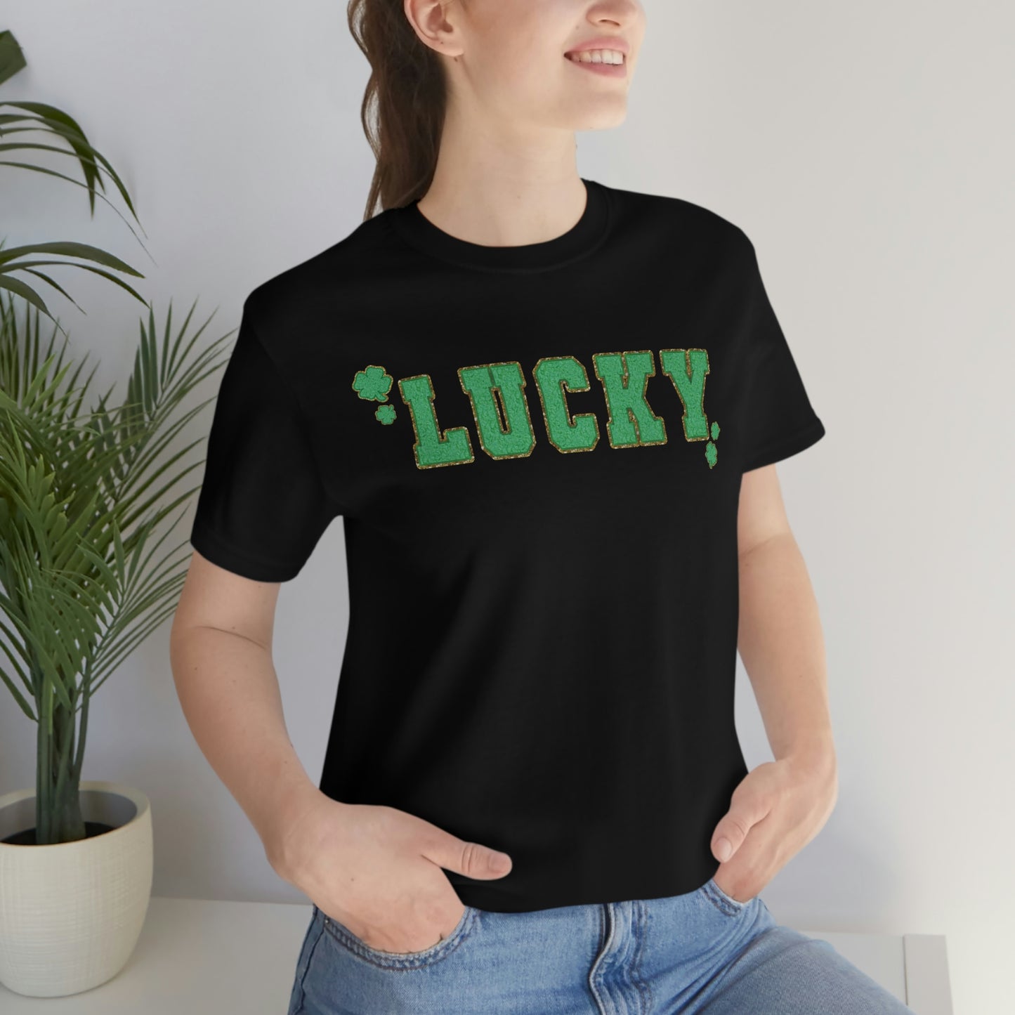 St. Patrick's Day "Lucky" Unisex Jersey Short Sleeve Tee