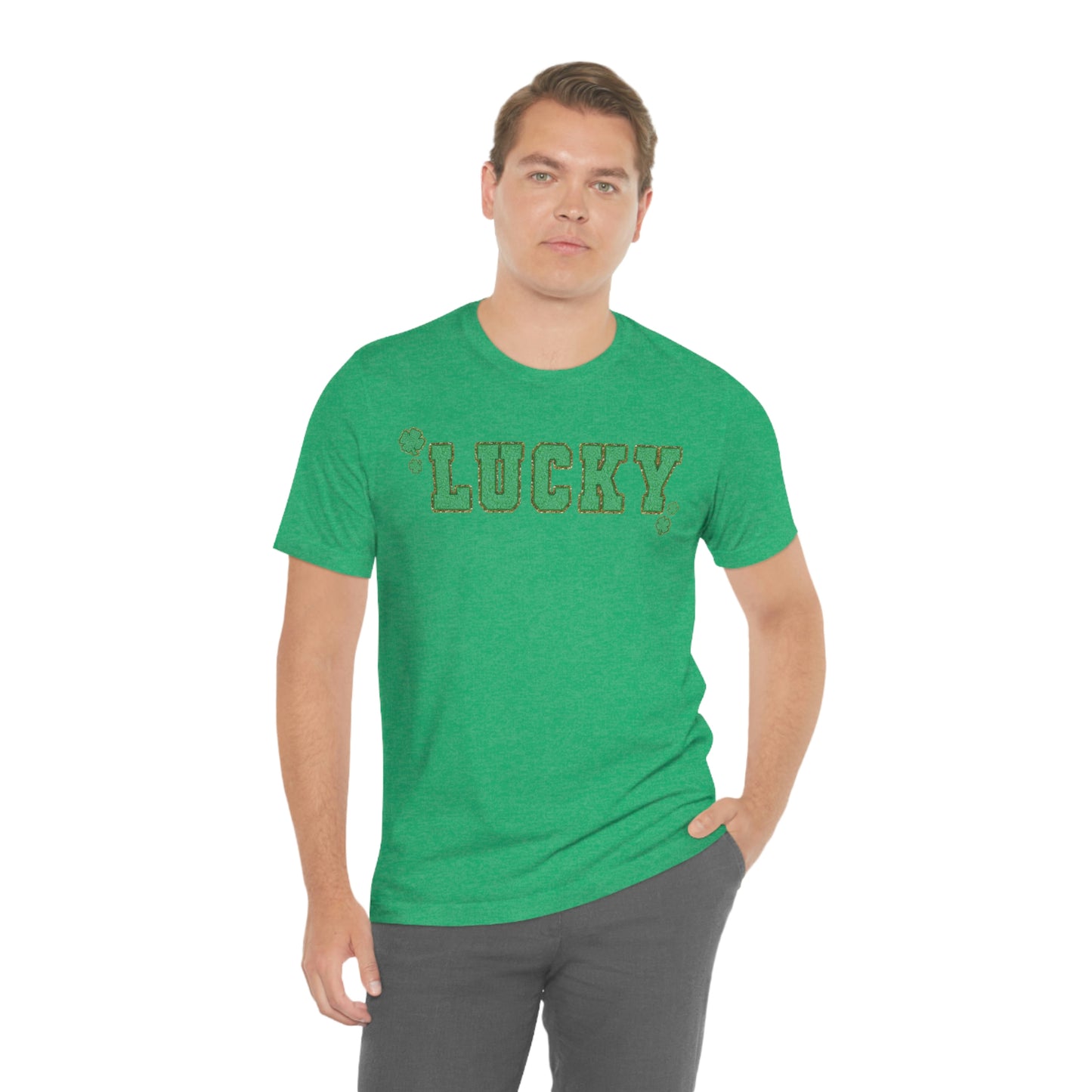 St. Patrick's Day "Lucky" Unisex Jersey Short Sleeve Tee