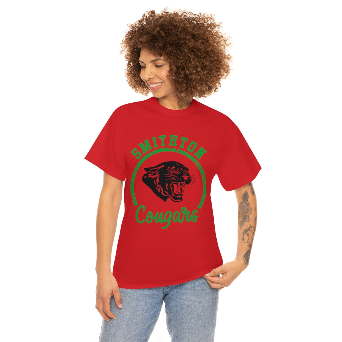 Smithton Cougars Unisex Heavy Cotton Tee