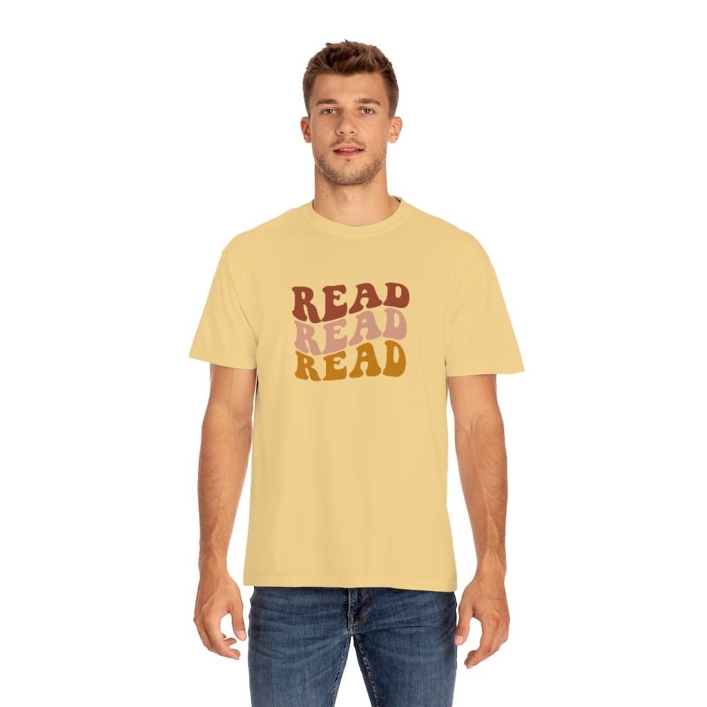 Read Read Read Warm Colors Unisex Garment-Dyed PREMIUM T-shirt