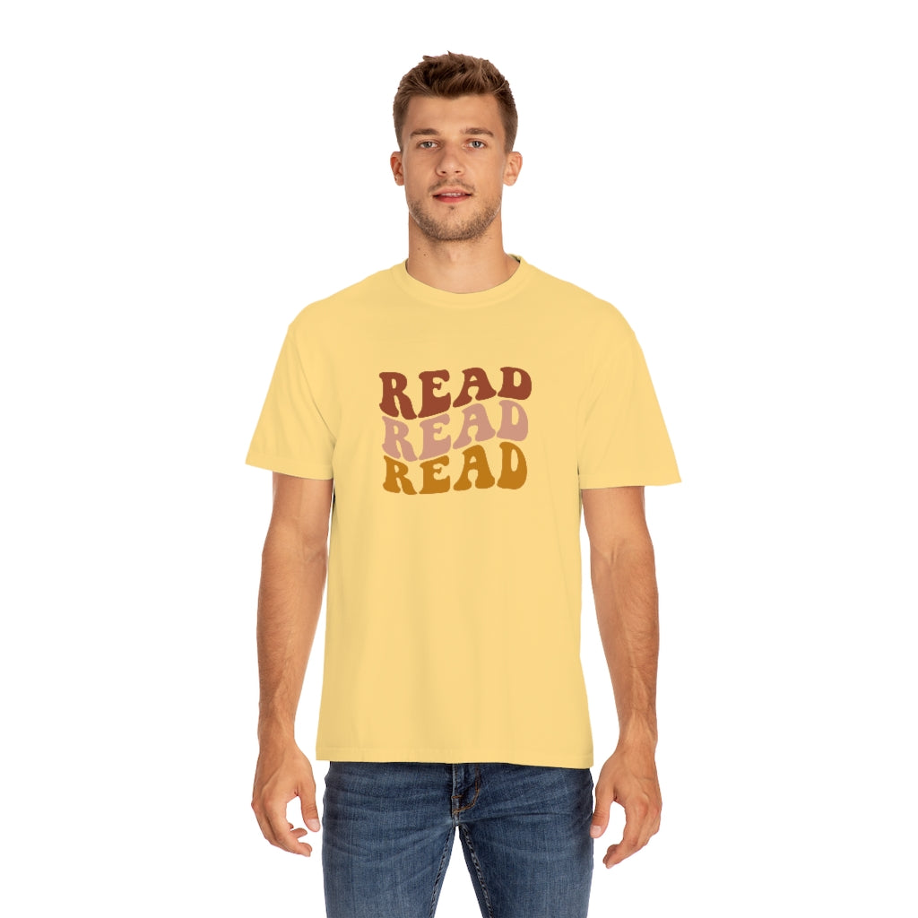 Read Read Read Warm Colors Unisex Garment-Dyed PREMIUM T-shirt