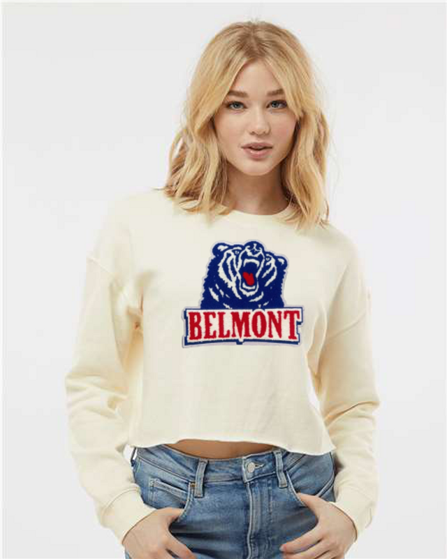 Belmont University Cropped Chenille Hoodie