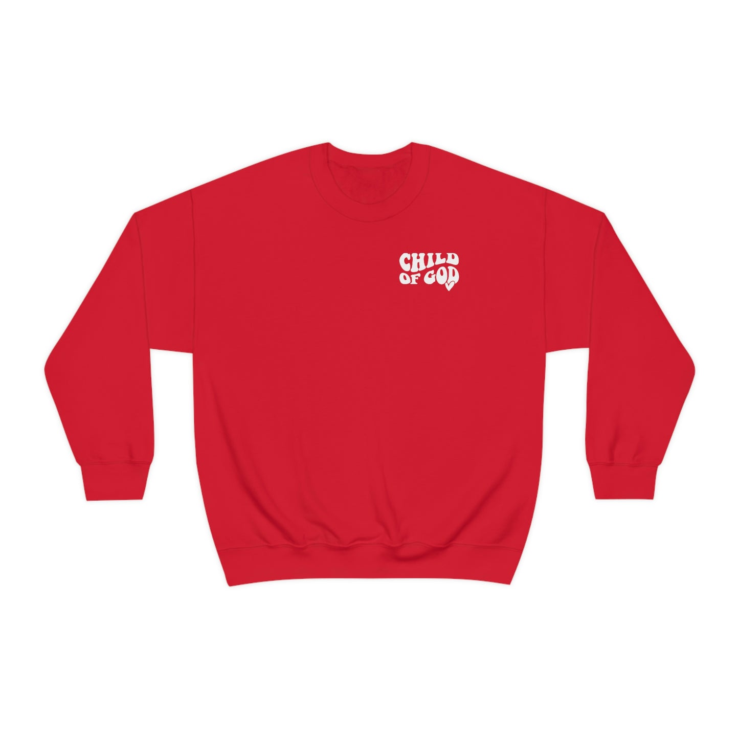 Front and Back Image "Child of God" Unisex Heavy Blend™ Crewneck Sweatshirt