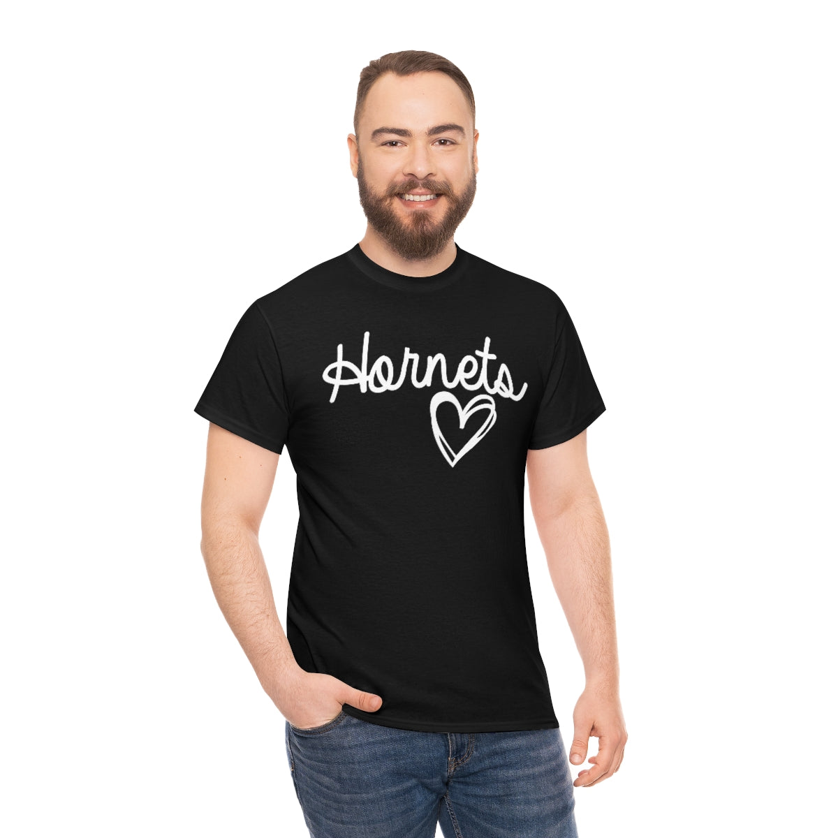 Hornet White Heart Unisex Heavy Cotton Tee