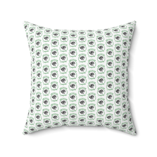 Smithton Cougars Pattern Spun Polyester Square Pillow