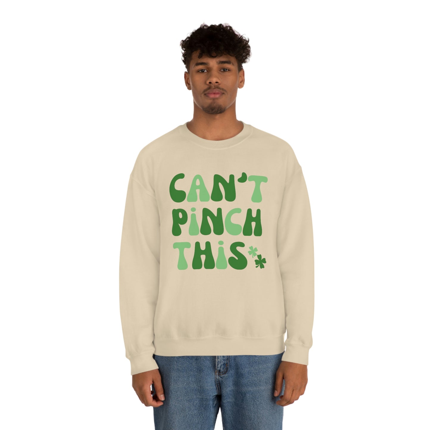 St. Patrick's Day "Can't Pinch This"  Design Unisex Heavy Blend Crewneck Sweatshirt