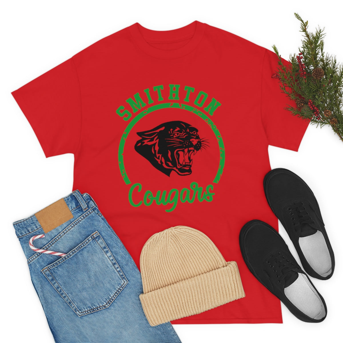 Smithton Cougars Unisex Heavy Cotton Tee