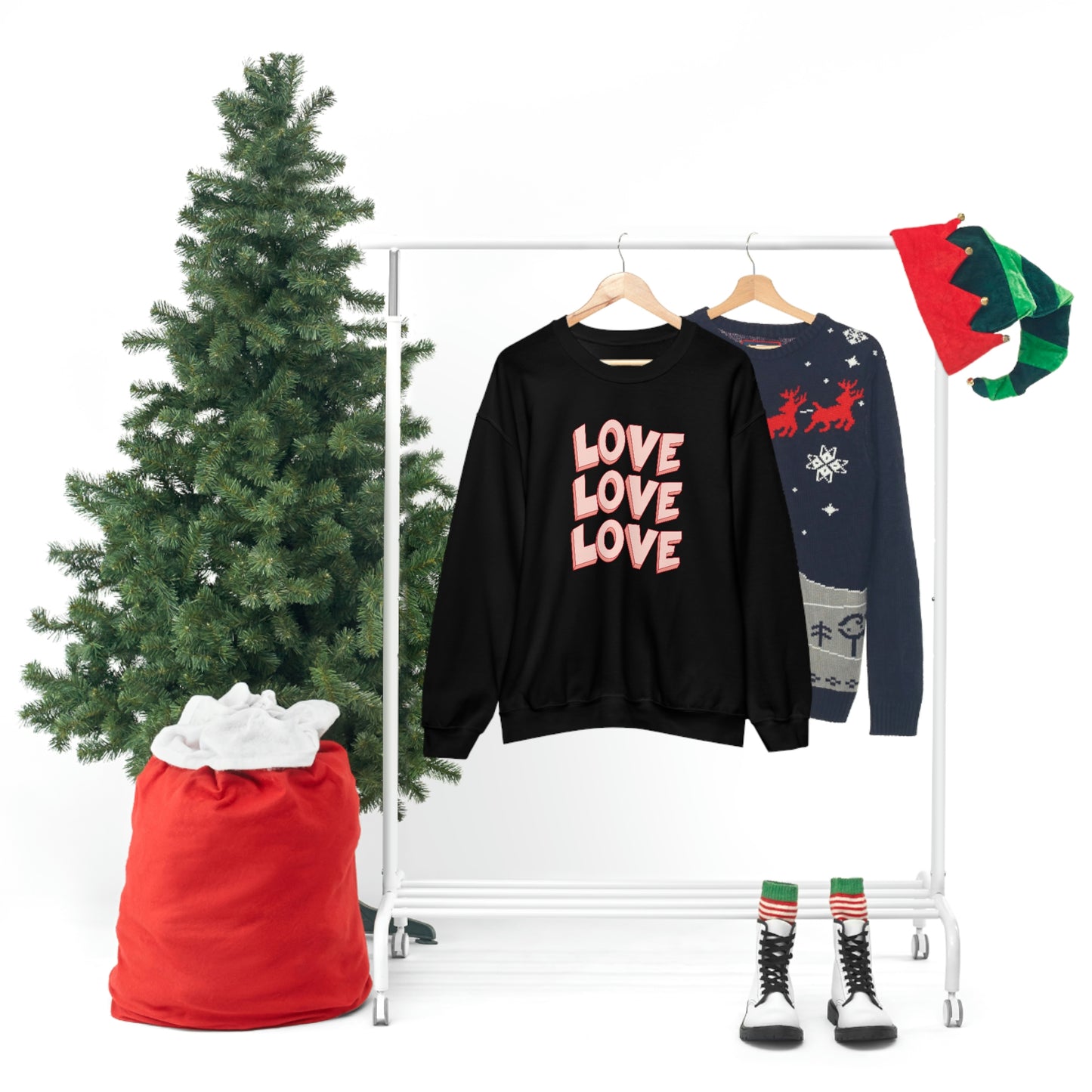 "Love Love Love" Unisex Heavy Blend™ Crewneck Sweatshirt